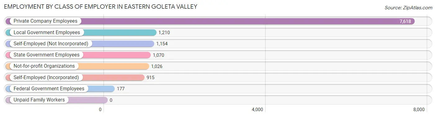 Employment by Class of Employer in Eastern Goleta Valley