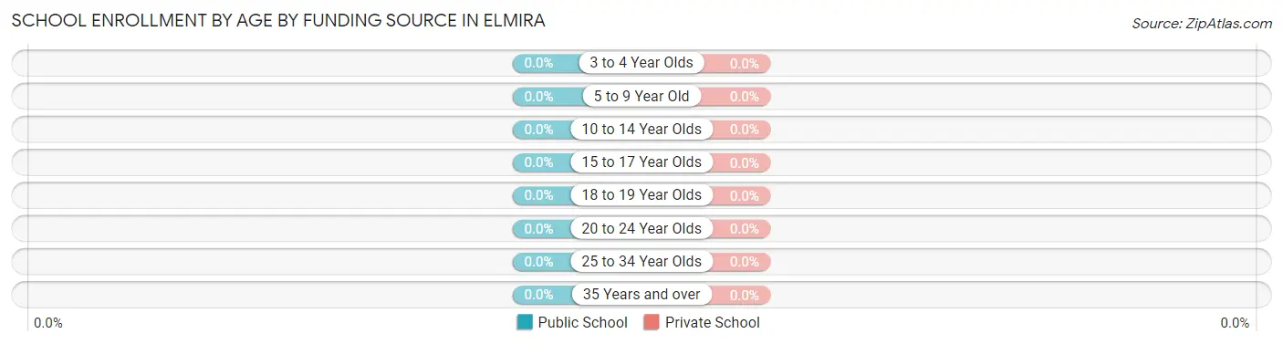 School Enrollment by Age by Funding Source in Elmira