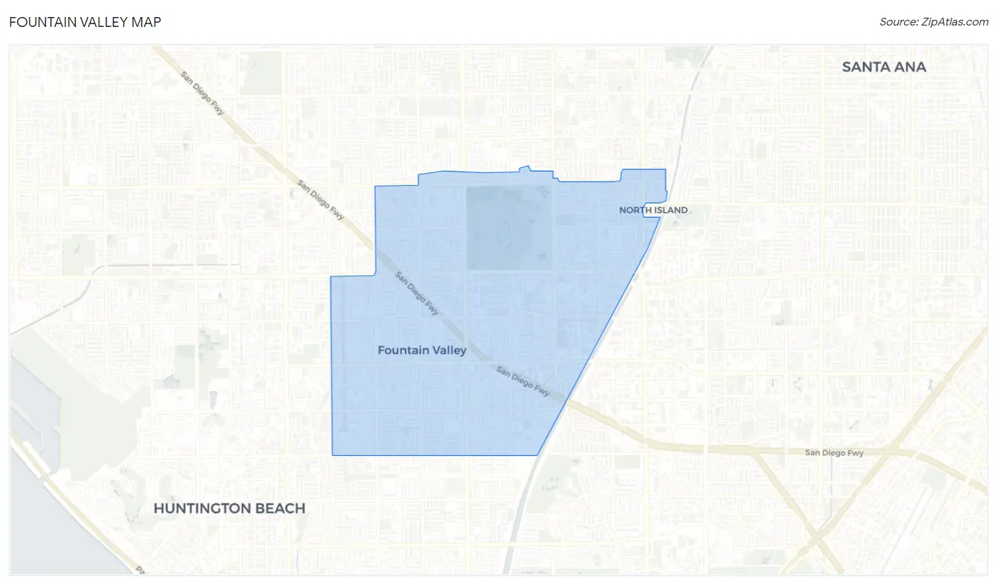 Fountain Valley Map