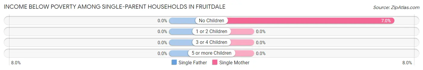 Income Below Poverty Among Single-Parent Households in Fruitdale