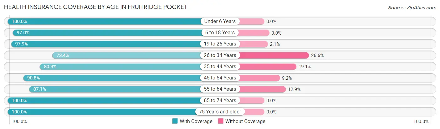 Health Insurance Coverage by Age in Fruitridge Pocket
