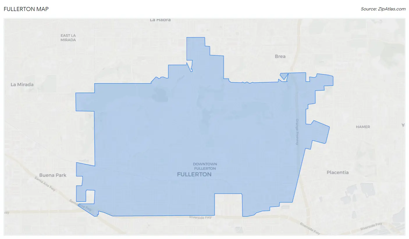 Fullerton Map