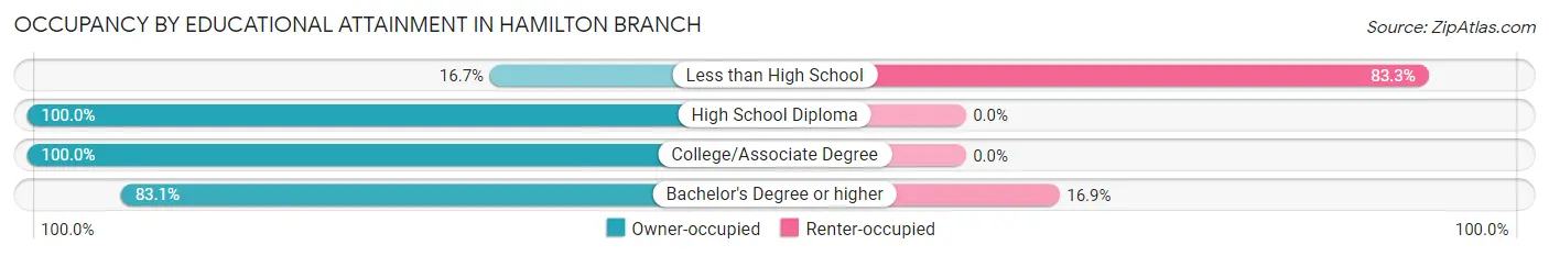 Occupancy by Educational Attainment in Hamilton Branch