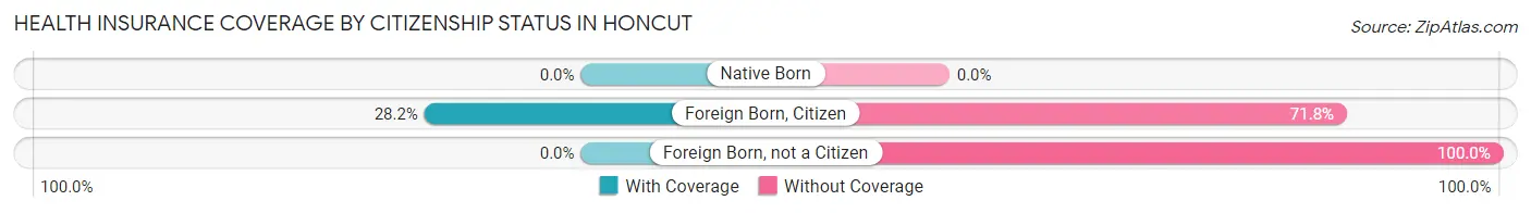 Health Insurance Coverage by Citizenship Status in Honcut