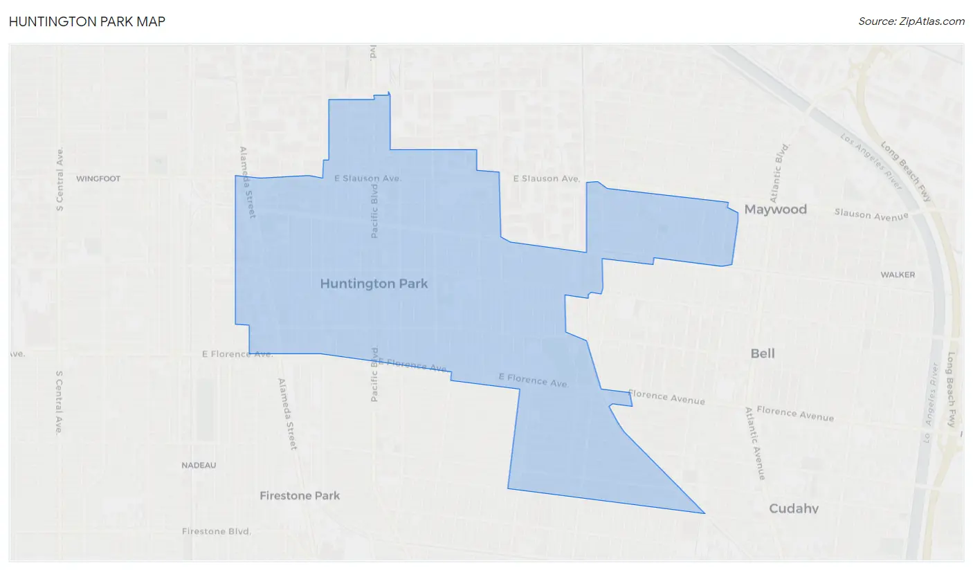 Huntington Park Map