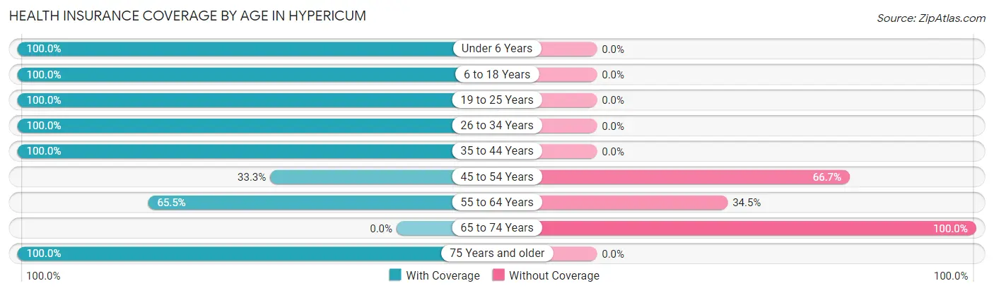Health Insurance Coverage by Age in Hypericum