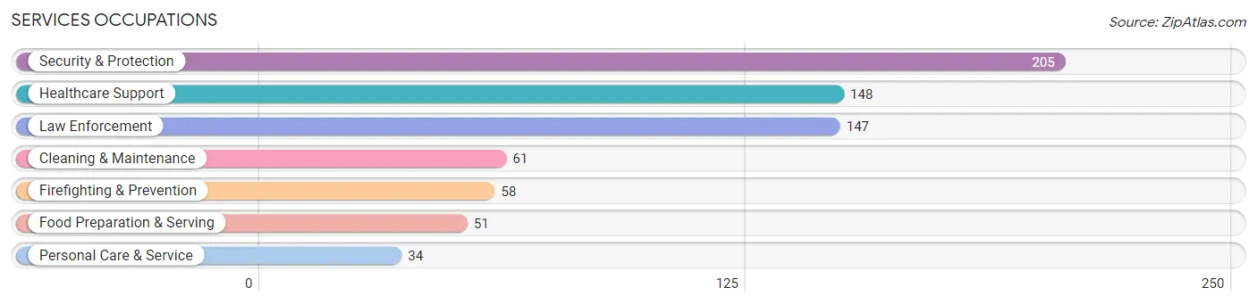 Services Occupations in Ione