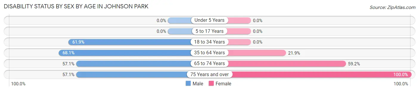 Disability Status by Sex by Age in Johnson Park