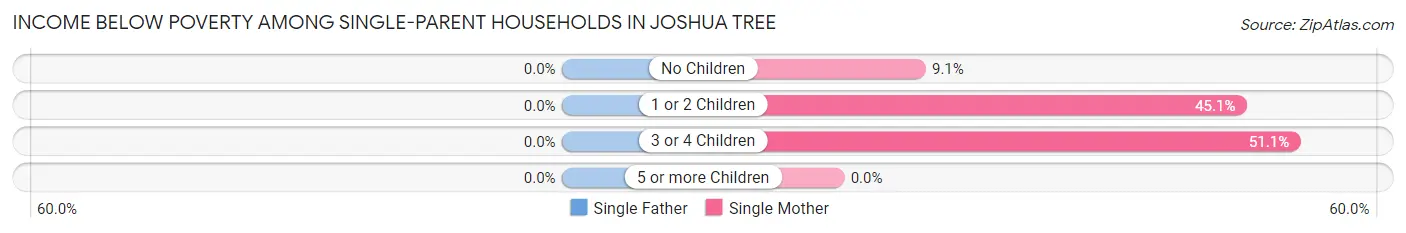 Income Below Poverty Among Single-Parent Households in Joshua Tree