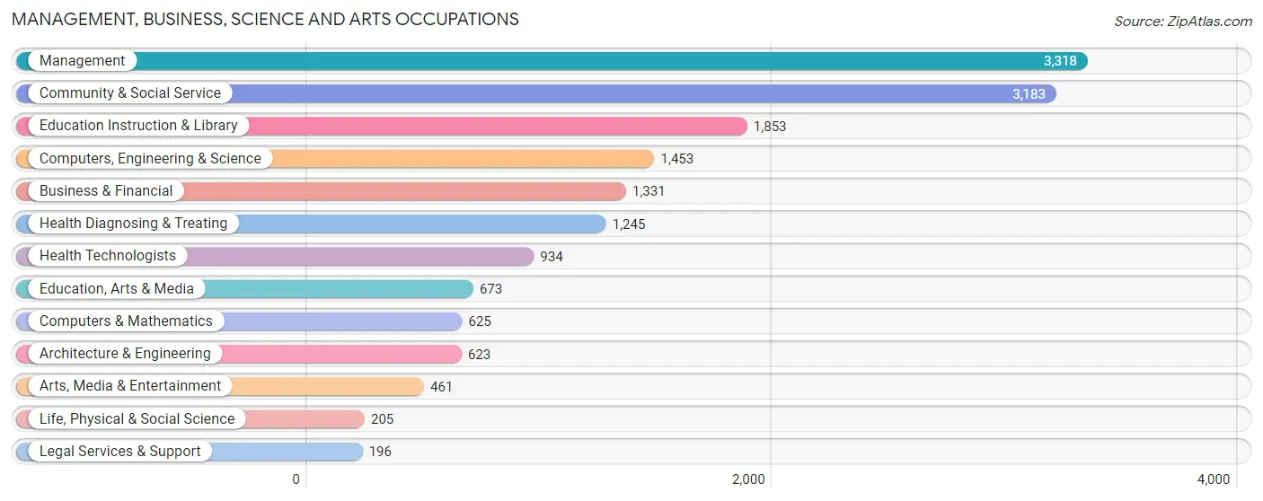 Management, Business, Science and Arts Occupations in La Mirada