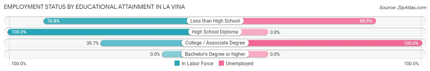 Employment Status by Educational Attainment in La Vina