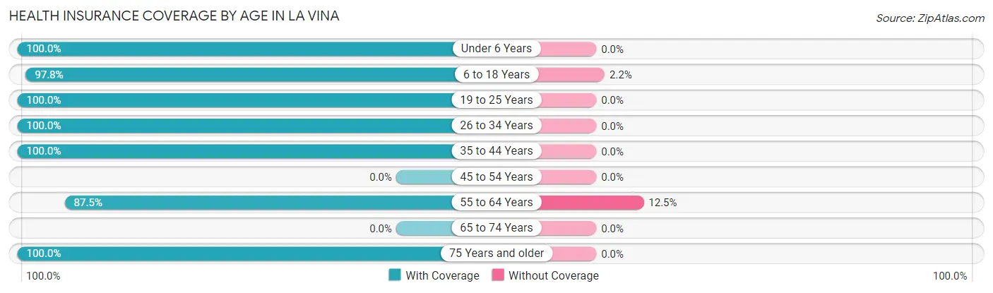 Health Insurance Coverage by Age in La Vina