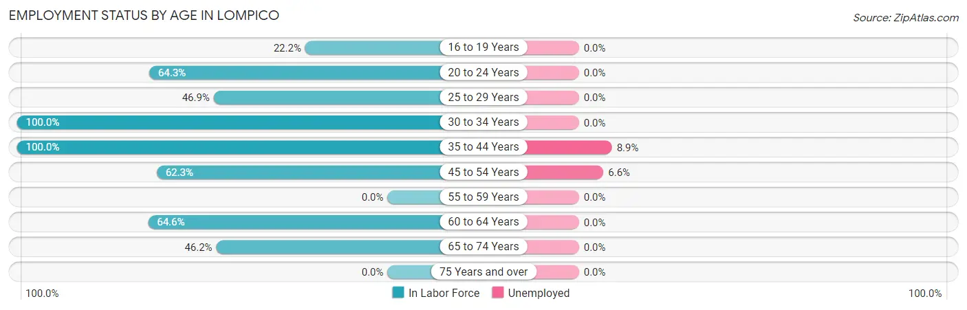 Employment Status by Age in Lompico