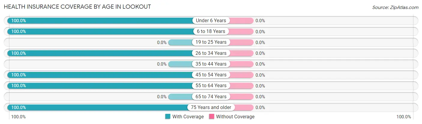 Health Insurance Coverage by Age in Lookout