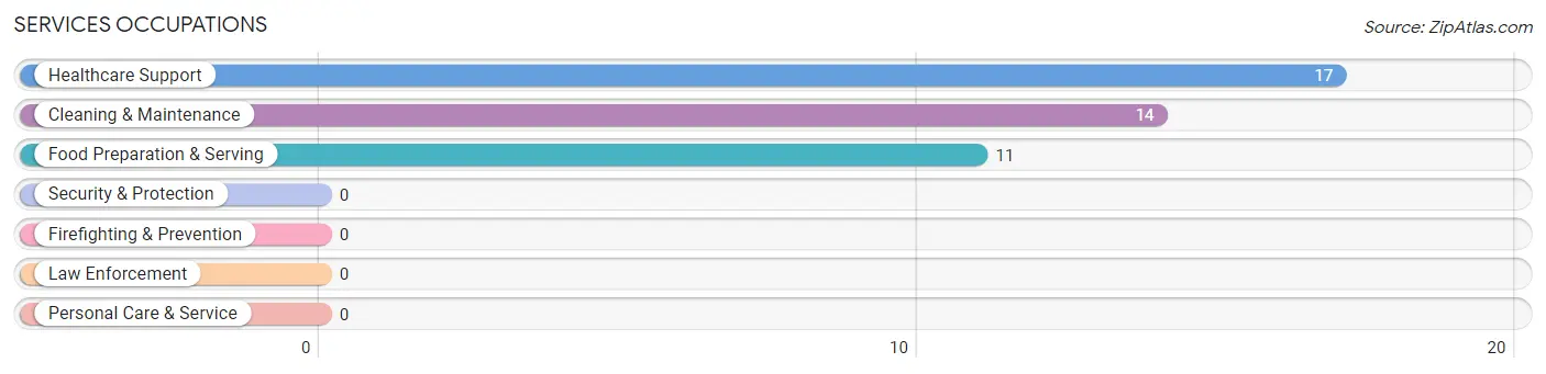 Services Occupations in Los Alamos