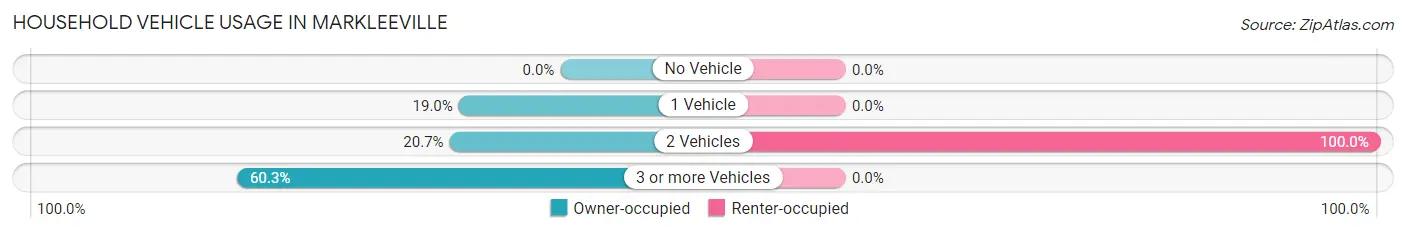 Household Vehicle Usage in Markleeville