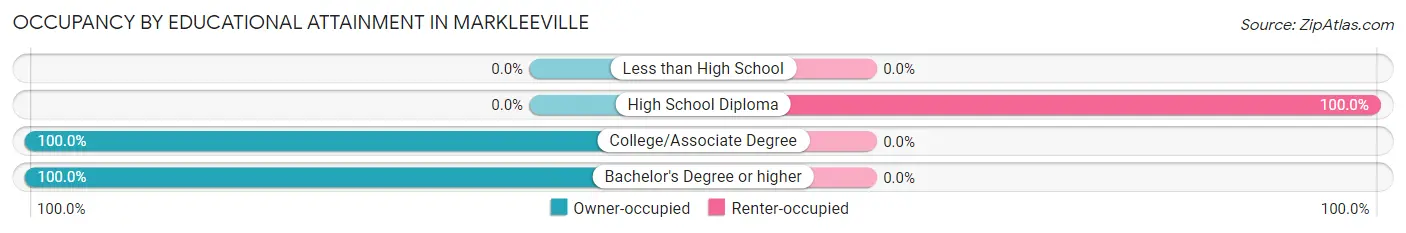 Occupancy by Educational Attainment in Markleeville