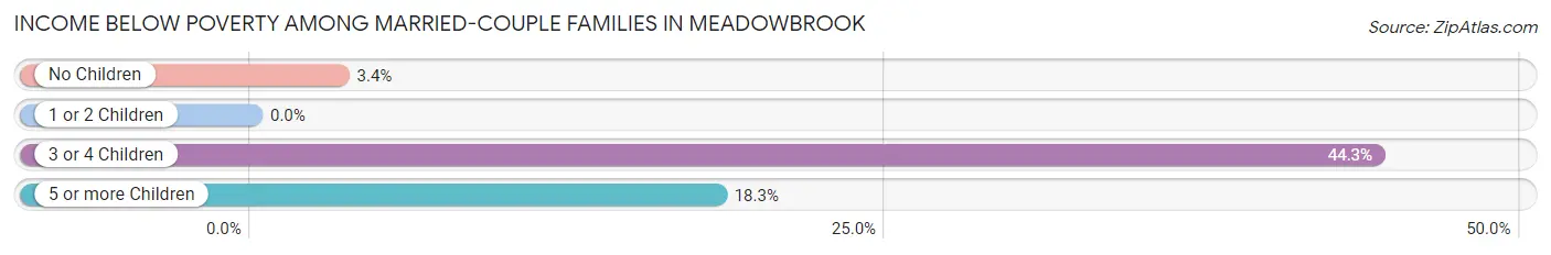 Income Below Poverty Among Married-Couple Families in Meadowbrook