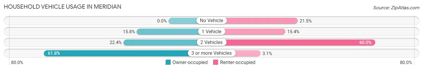 Household Vehicle Usage in Meridian