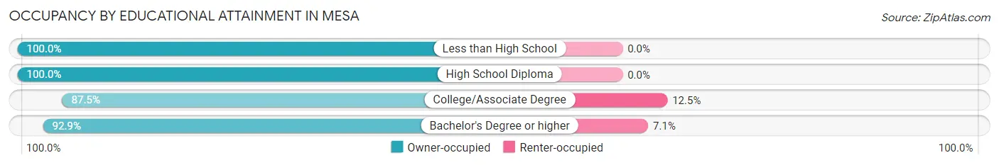 Occupancy by Educational Attainment in Mesa