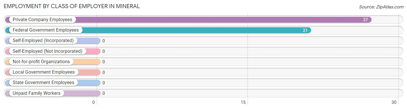 Employment by Class of Employer in Mineral