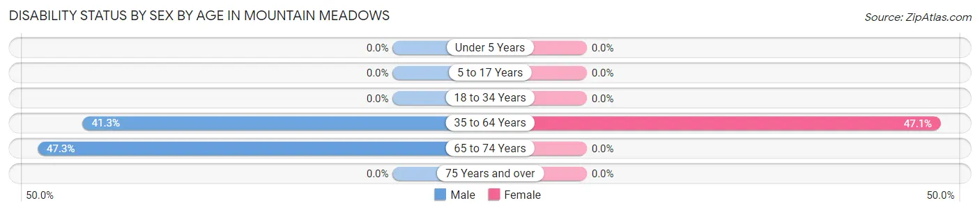 Disability Status by Sex by Age in Mountain Meadows