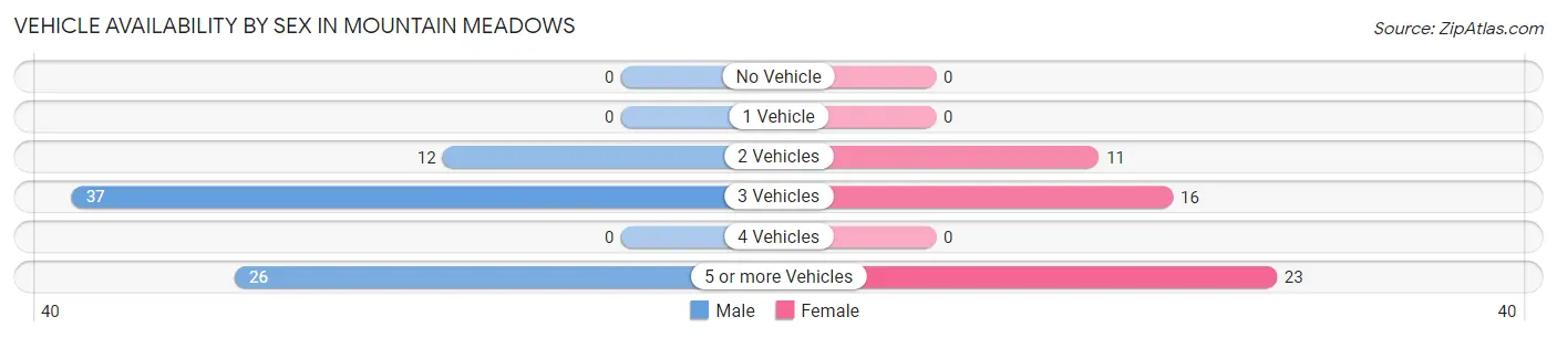 Vehicle Availability by Sex in Mountain Meadows