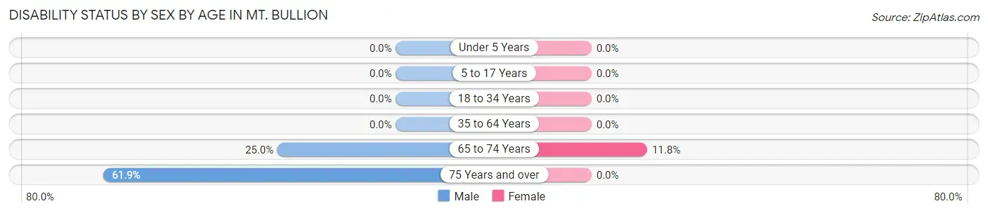 Disability Status by Sex by Age in Mt. Bullion