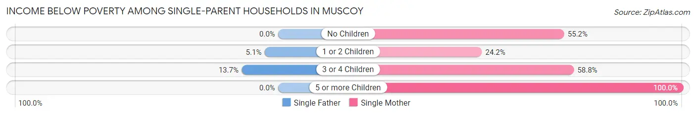 Income Below Poverty Among Single-Parent Households in Muscoy