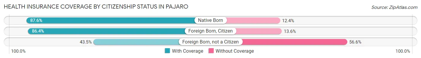 Health Insurance Coverage by Citizenship Status in Pajaro