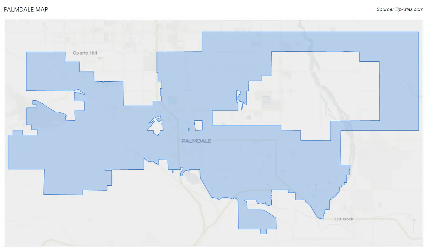 Palmdale Map