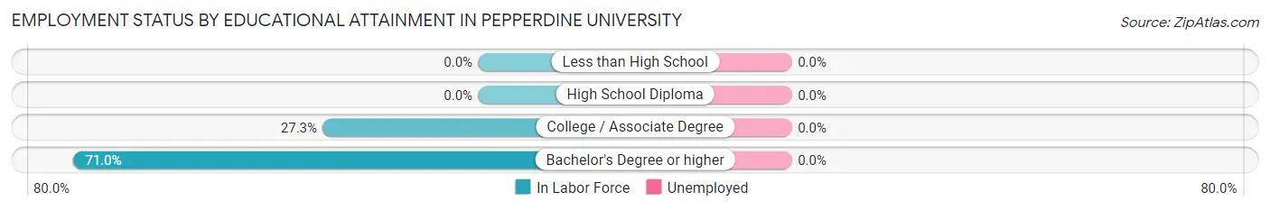 Employment Status by Educational Attainment in Pepperdine University