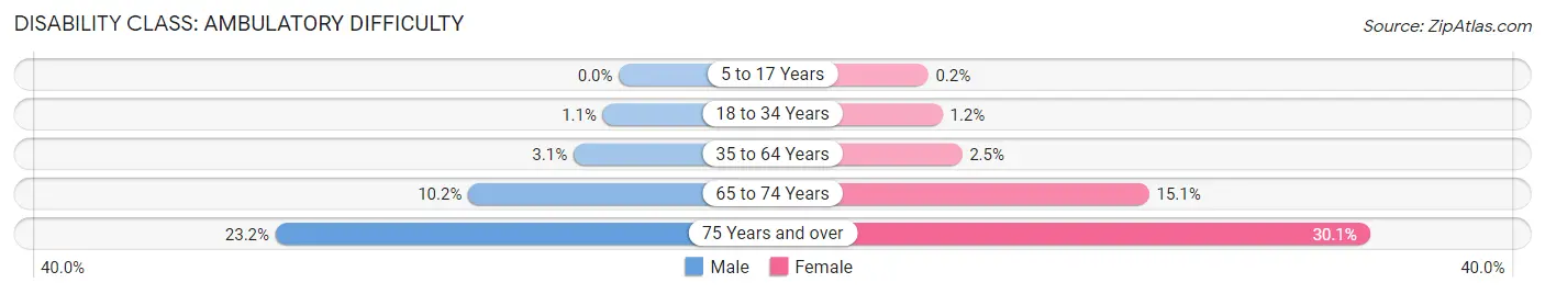 Disability in Petaluma: <span>Ambulatory Difficulty</span>