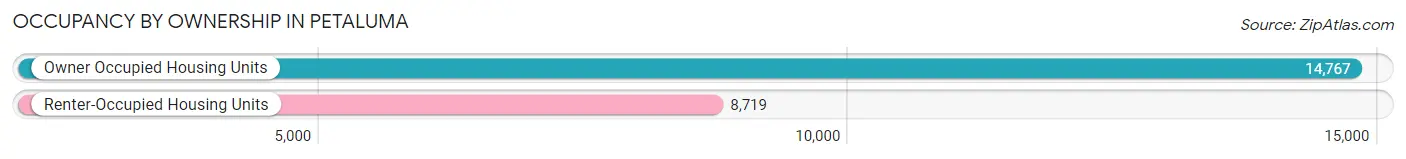 Occupancy by Ownership in Petaluma