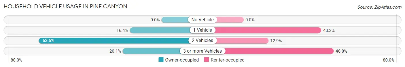 Household Vehicle Usage in Pine Canyon