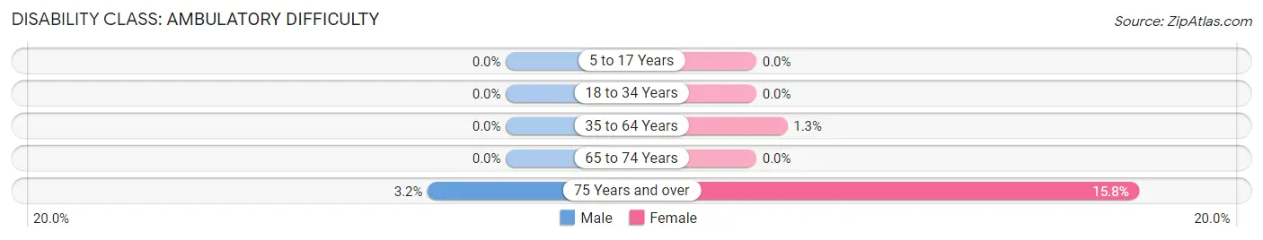 Disability in Portola Valley: <span>Ambulatory Difficulty</span>