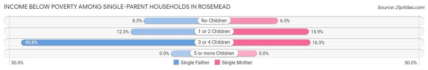 Income Below Poverty Among Single-Parent Households in Rosemead