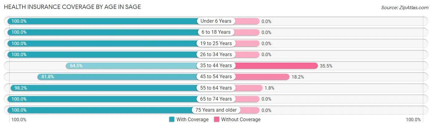 Health Insurance Coverage by Age in Sage