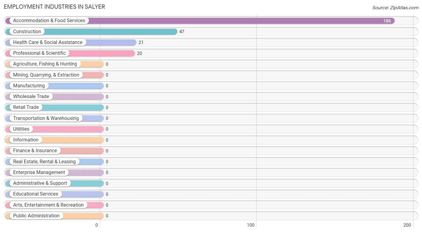 Employment Industries in Salyer