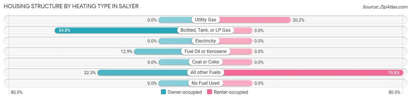 Housing Structure by Heating Type in Salyer