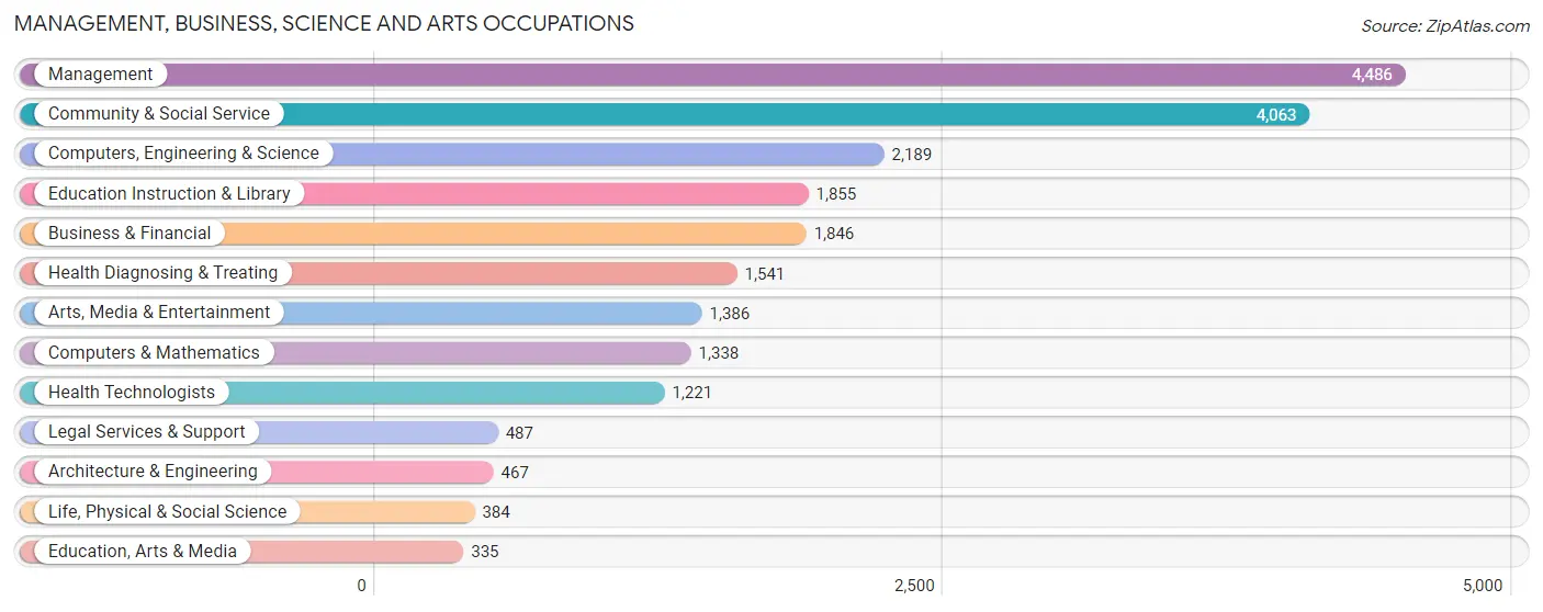 Management, Business, Science and Arts Occupations in San Rafael