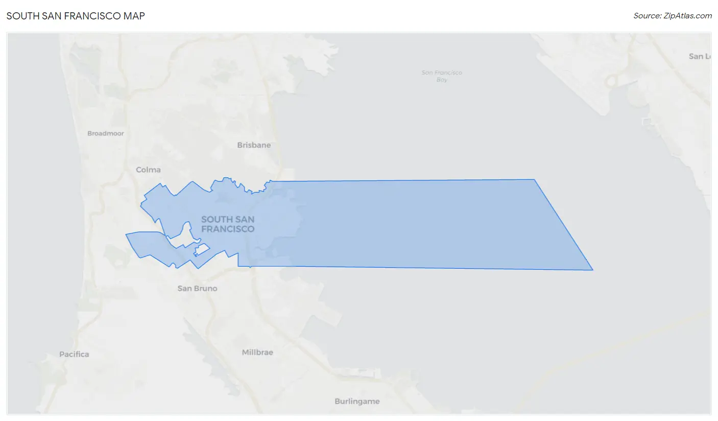 South San Francisco Map