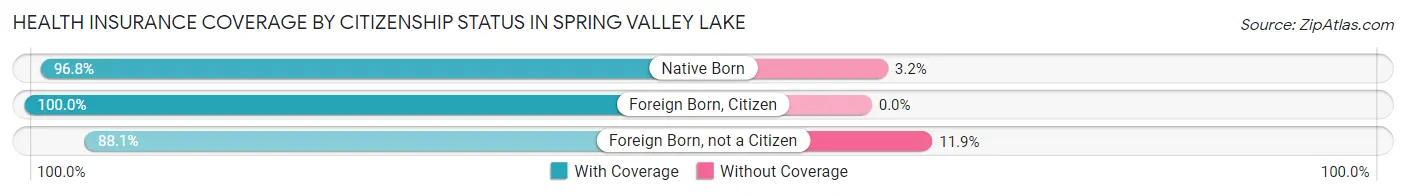 Health Insurance Coverage by Citizenship Status in Spring Valley Lake