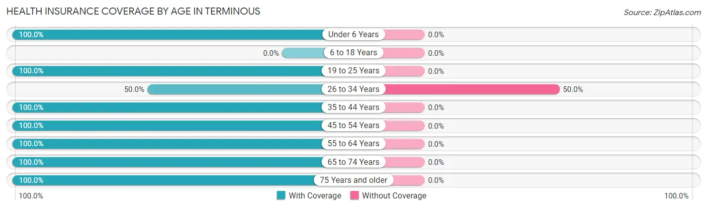 Health Insurance Coverage by Age in Terminous