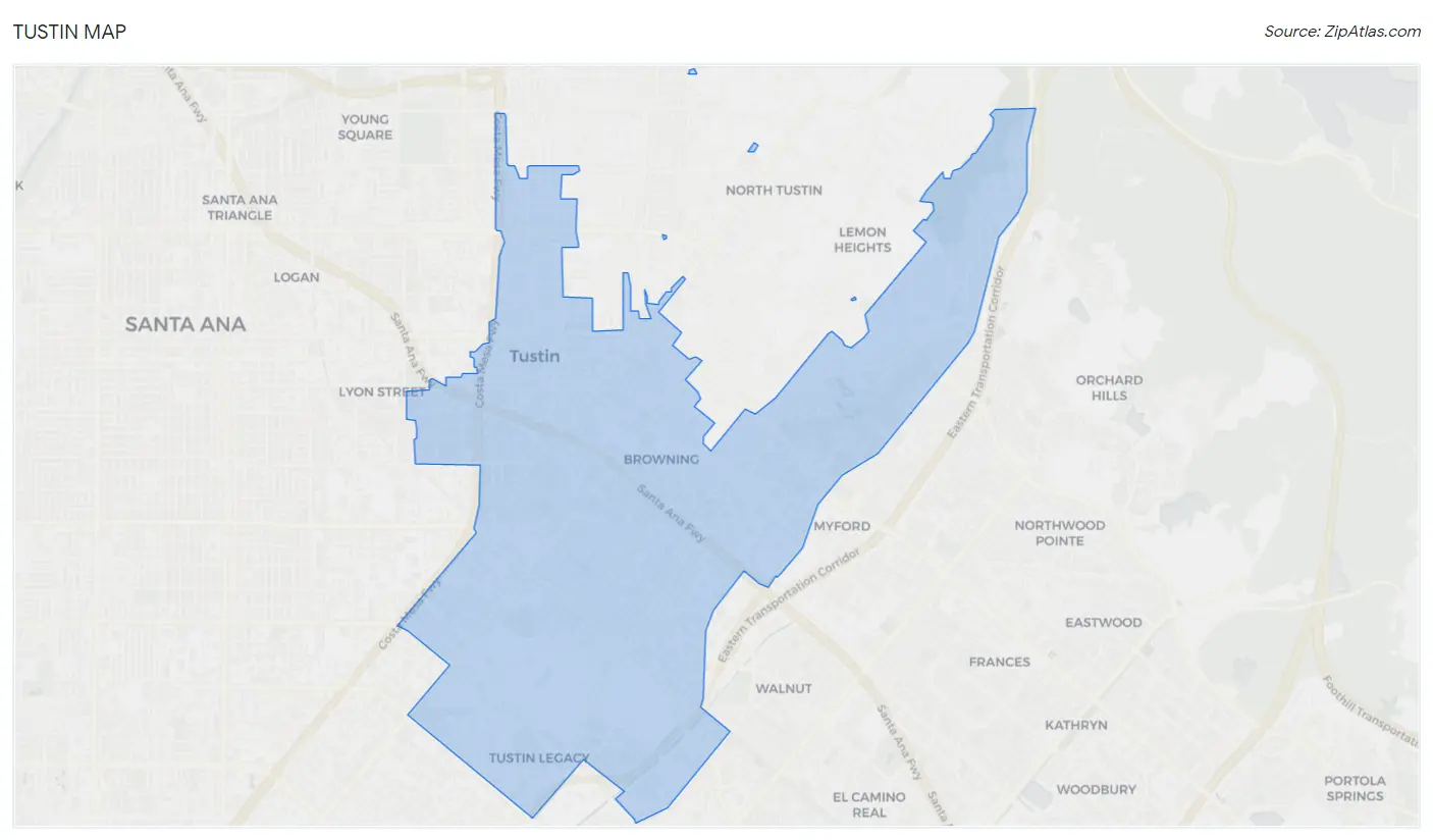 Tustin Map