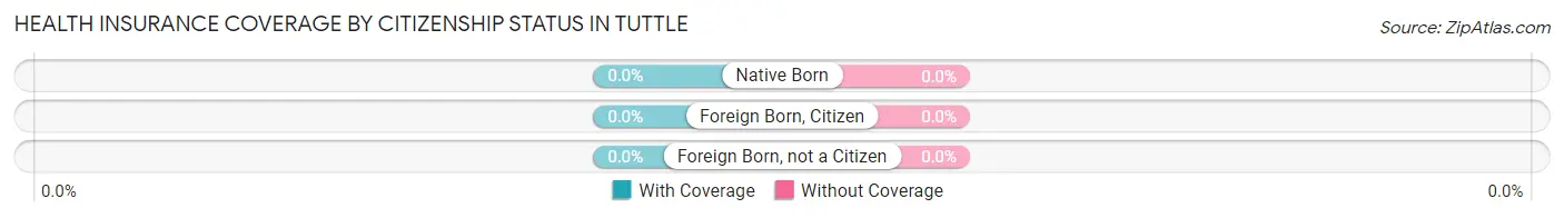 Health Insurance Coverage by Citizenship Status in Tuttle