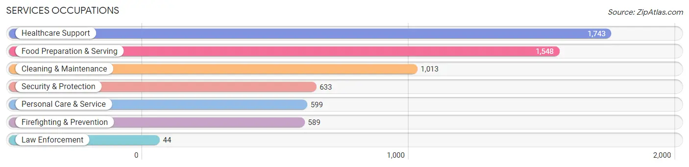 Services Occupations in Union City