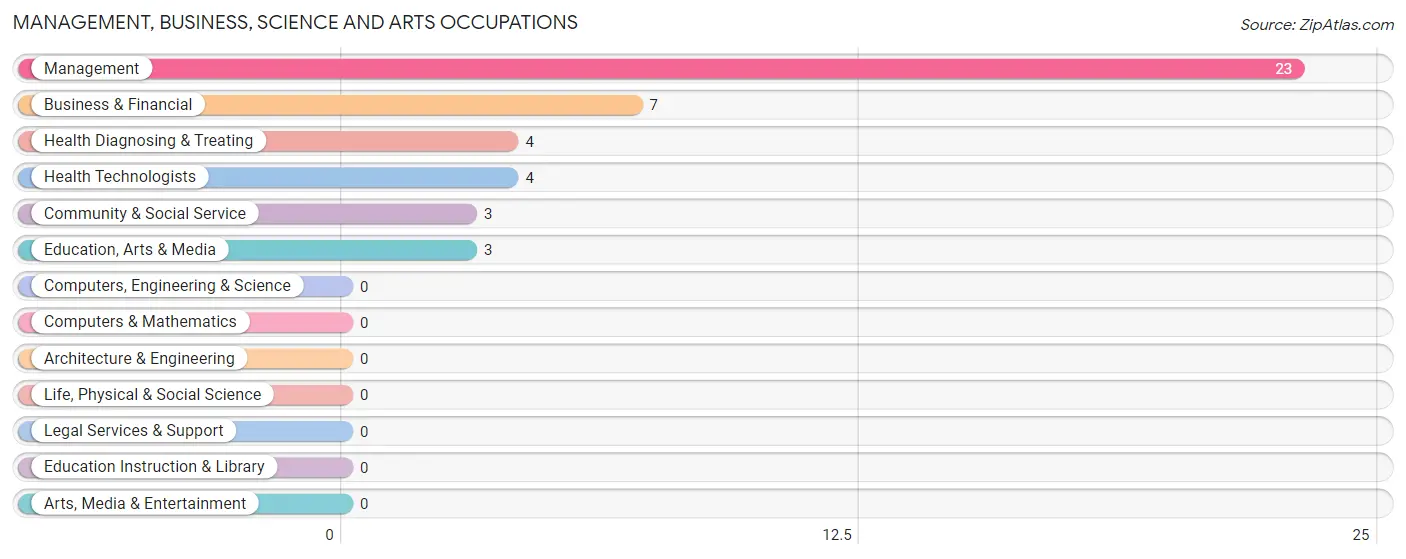 Management, Business, Science and Arts Occupations in Valley Home