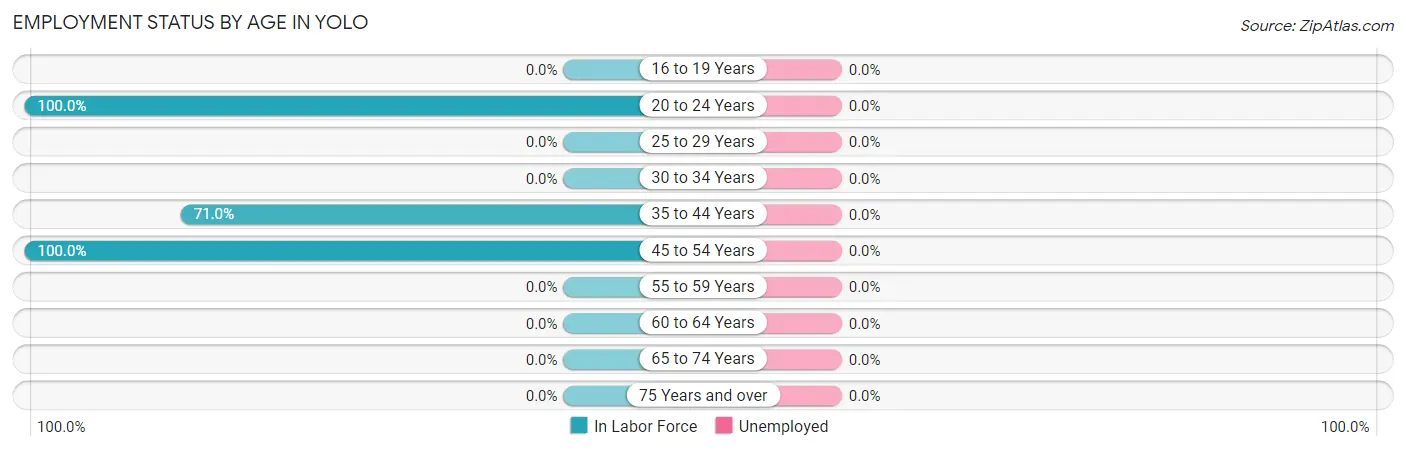 Employment Status by Age in Yolo