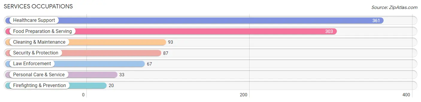 Services Occupations in Alamosa